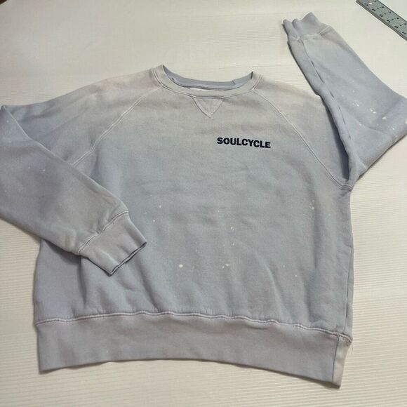 Soul Cycle Grey Blue Crewneck Sweatshirt Size Small - Picture 6 of 11